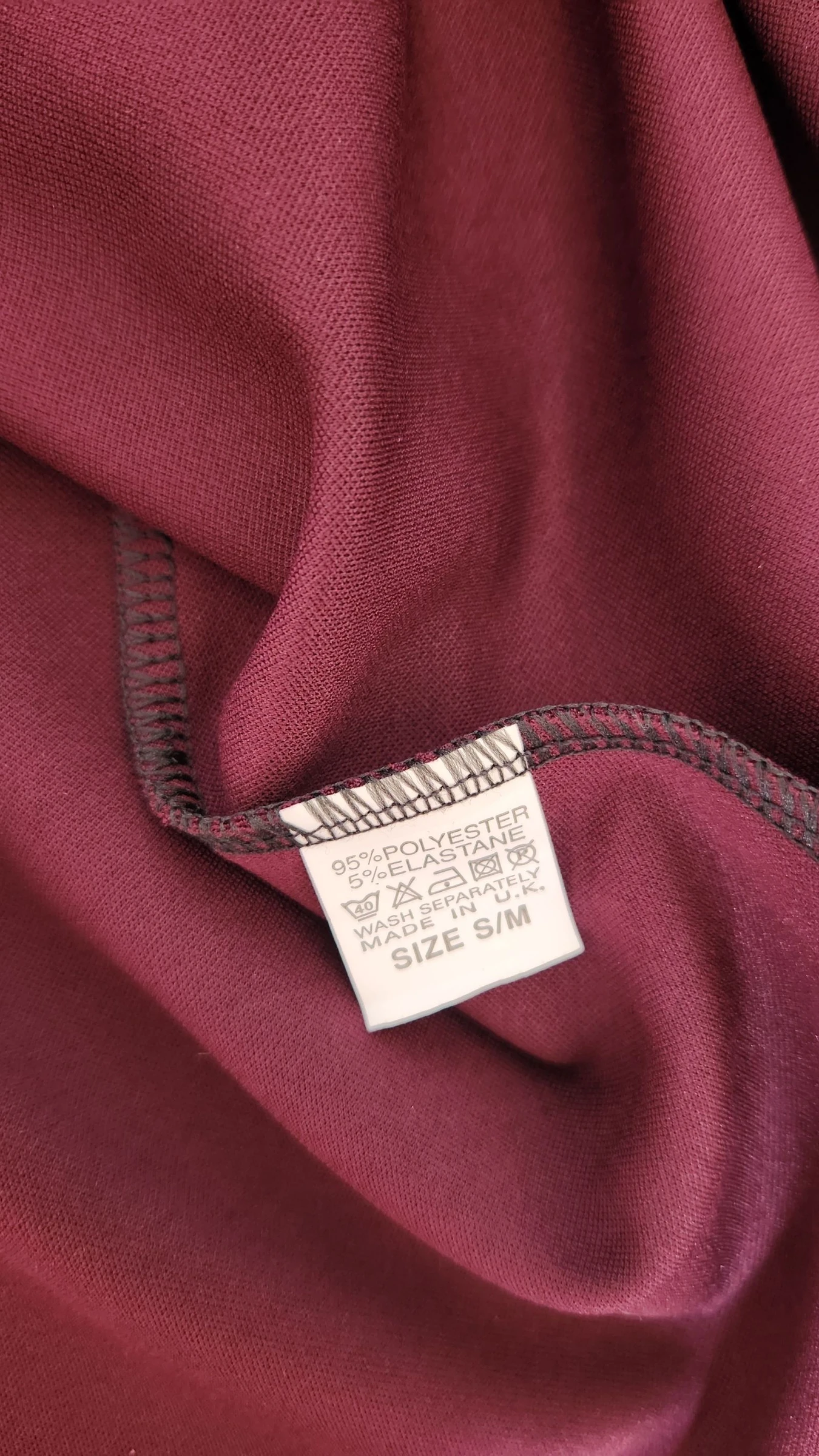 Bordeaux kleed en zwarte kant met afneembare decoratieve bloem●Maat S/M●✿ – photo 8